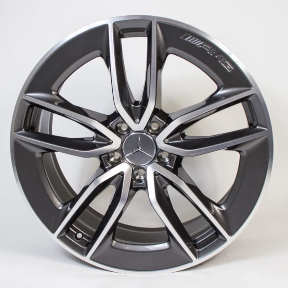 Amg Inch Double Spoke Grey Cls C Genuine Mercedes Benz Rim Set