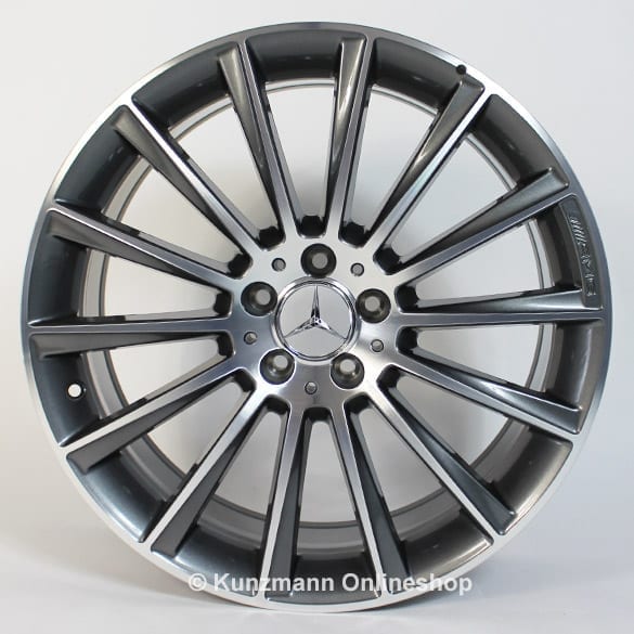 AMG 20 Inch Multi Spoke CLS C257 Genuine Mercedes Benz Rim Set Himalaya