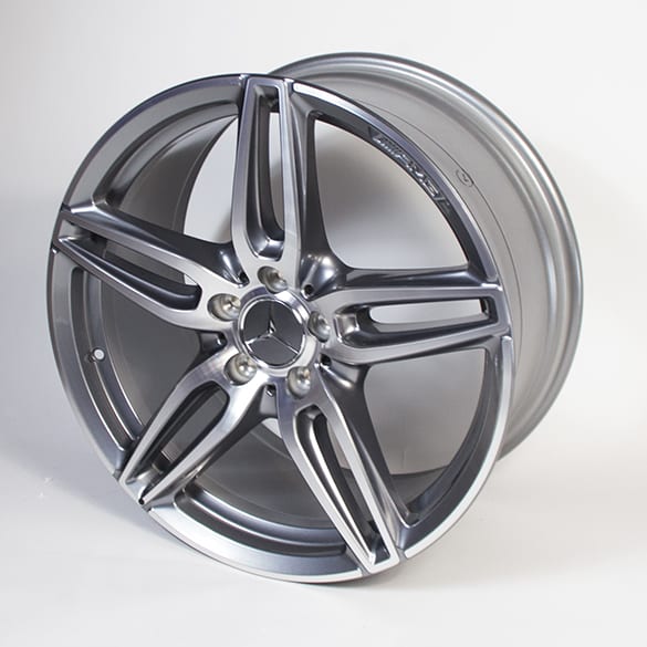 Amg Double Spoke Rim Set Inch Titanium Grey E Class C A