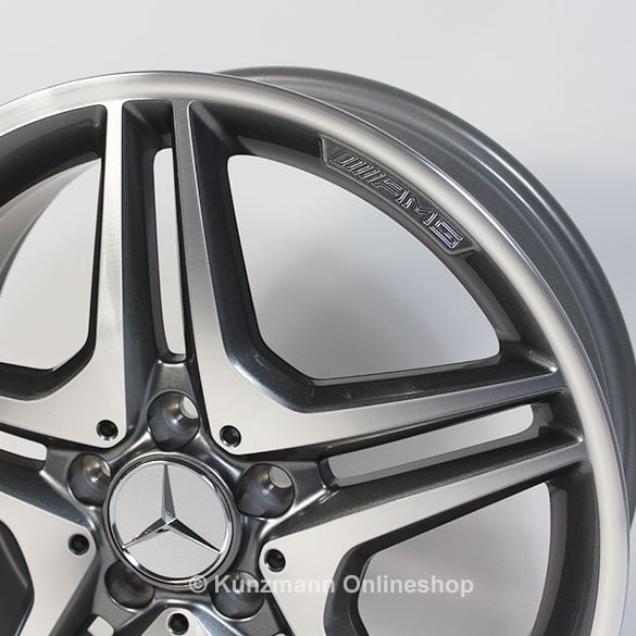 Amg Inch Rim Set Cla C Double Spoke Himalaya Grey