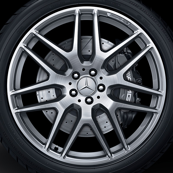 Inch Amg Wheel Set Cross Spoke Rims Titanium Grey Gle Coupe C