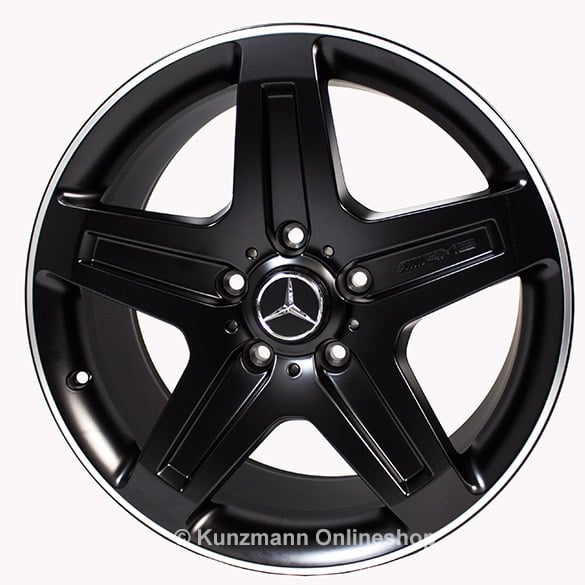 AMG 19 inch rim set G-Wagon W463 5-spoke-wheel Genuine Mercedes-Benz black