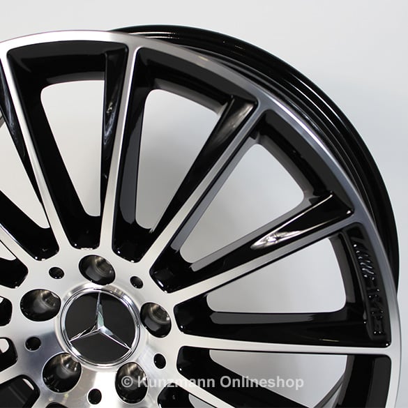 AMG 20 Inch Wheel Set Glossy Black GLC X253 C253 Multi Spoke Wheel