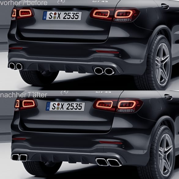 63 AMG Exhaust Tips GLC SUV X253 Coupe C253 Mercedes Benz