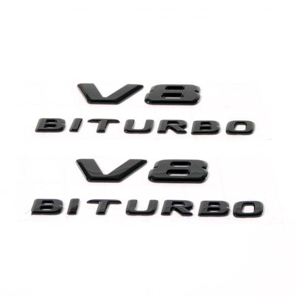 AMG lettering V8 Biturbo black fenders genuine Mercedes-Benz