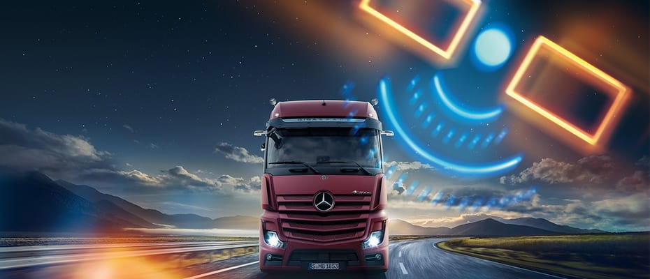 LKW mit Telematik LKW mit Telematik