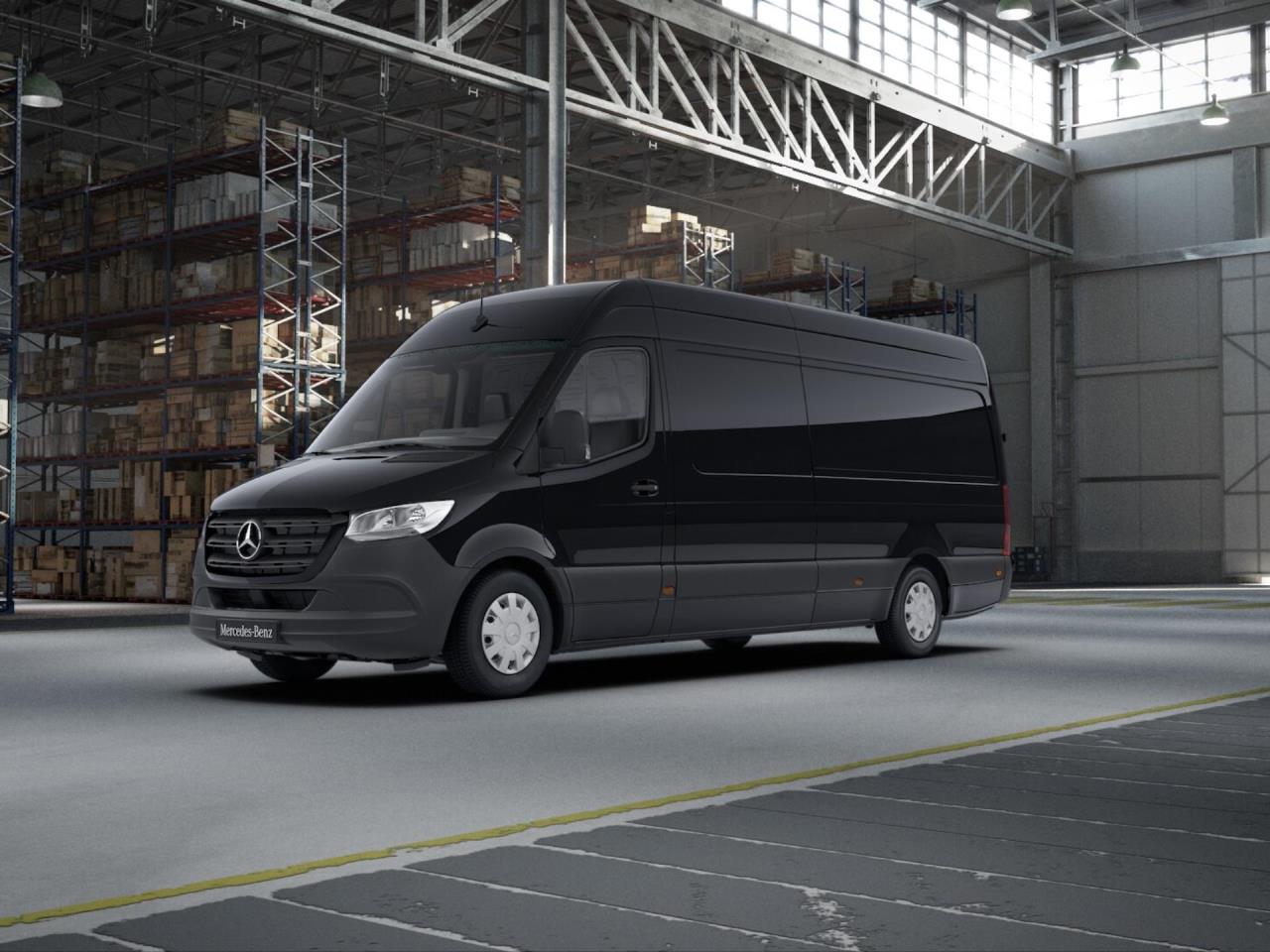 Mercedes-Benz Sprinter Sprinter 319 CDI Kasten hoch Transporter tiefschwarz