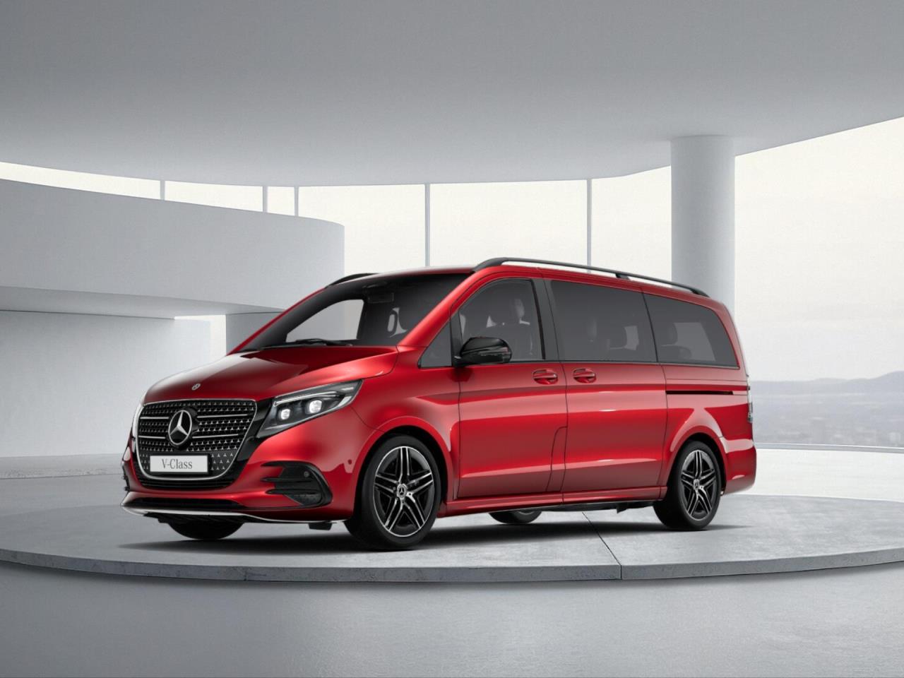 Mercedes-Benz V-Klasse V 250 d 4M Avantgarde lang Van / Kleinbus designo hyazinthrot