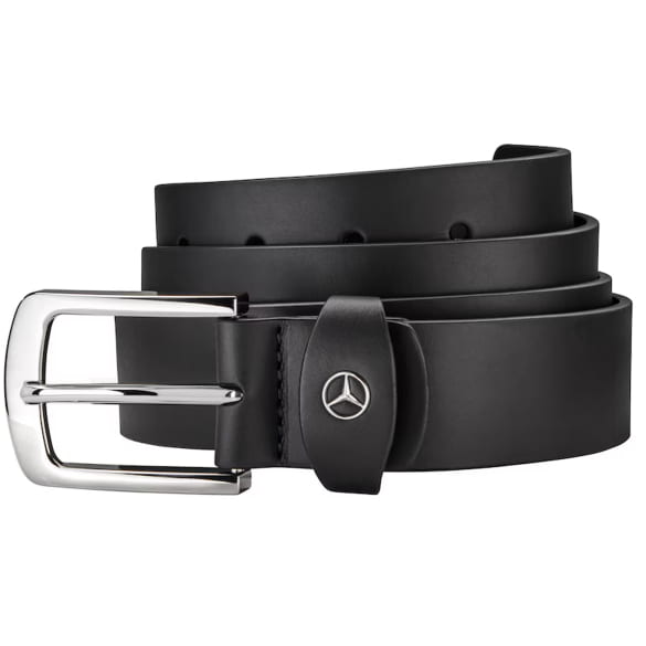 Belt black leather Genuine Mercedes-Benz Collection