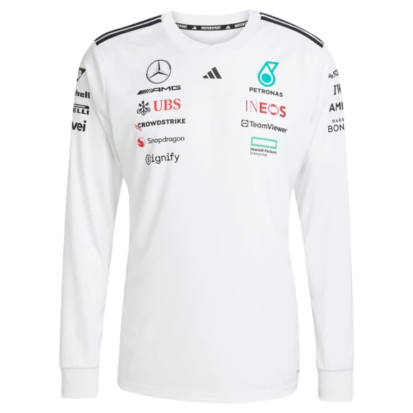 Longsleeve Men's Team adidas Mercedes-AMG Petronas F1 white