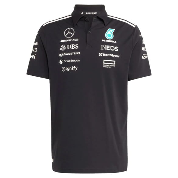 Mens polo shirt adidas Mercedes-AMG PETRONAS F1 Team black