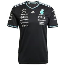 T-shirt men's driver authentic adidas Mercedes-AMG Petronas F1 black | B67998140-45