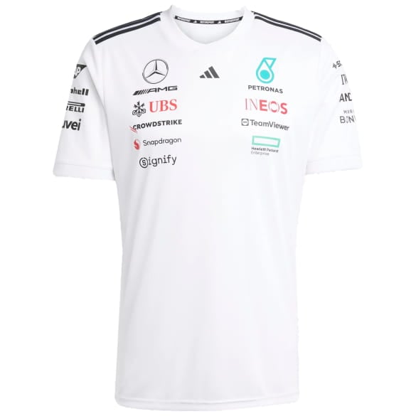 T-shirt men's team driver adidas Mercedes-AMG Petronas F1 white