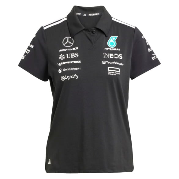 Women polo shirt adidas Mercedes-AMG PETRONAS F1 Team black