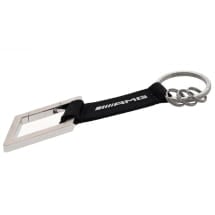 Key fob carabiner AMG emblem black white Genuine Mercedes-AMG | B66959849