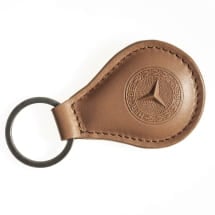 Key fob drop chequered cognac leather Genuine Mercedes-Benz | B66058305