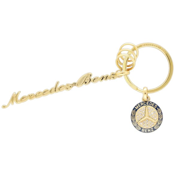 Key fob Mercedes-Benz Classic Lettering Genuine gold coloured Mercedes-Benz | B66041763