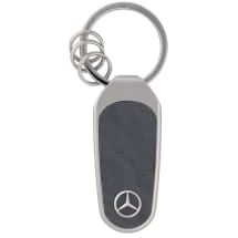 Key fob trim silver anthracite stainless steel wood Genuine Mercedes-Benz | B66959848