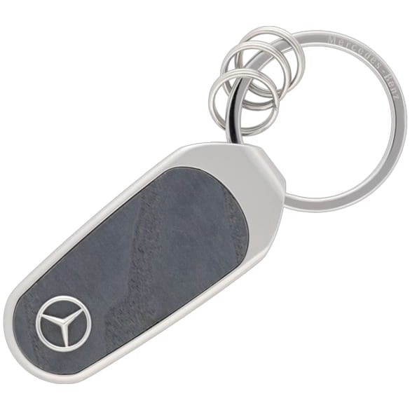 Key fob trim silver anthracite stainless steel wood Genuine Mercedes-Benz | B66959848