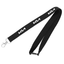 Lanyard with snap hook Black Genuine KIA | KIA10327