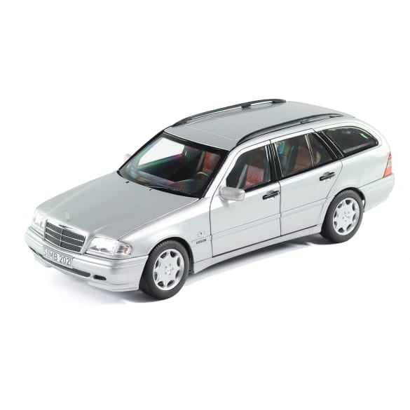 1:18 model car C 200 S202 Estate (1997-2001) brilliant silver Genuine Mercedes-Benz