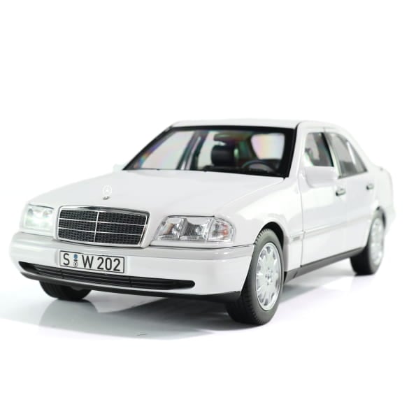 1:18 model car C 200 W202 Sedan (1993-1996) polar white Genuine Mercedes-Benz