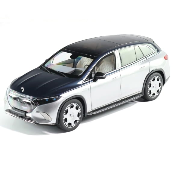 1:18 model car EQS 680 SUV Z296 sodalite blue high-tech silver Genuine Mercedes-Maybach