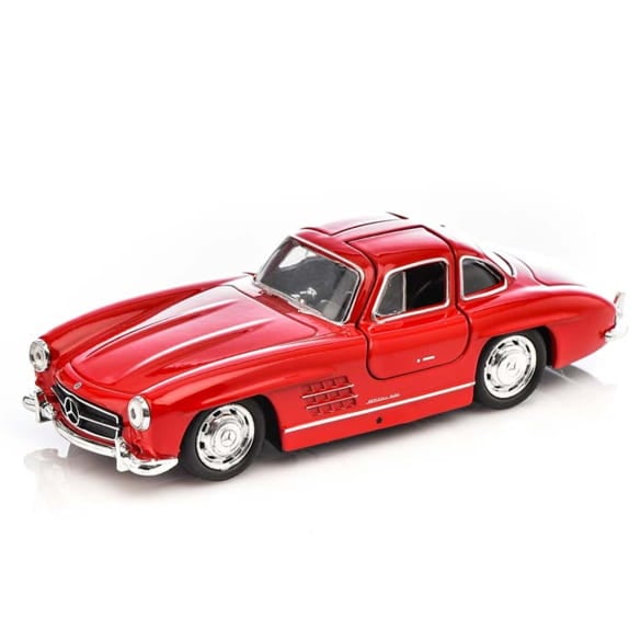 1:38 Pullback model car 300 SL gull-wing door red Genuine Mercedes-Benz