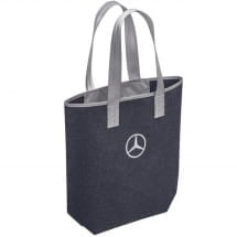 Shopping Bag Felt Dark Blue Grey Mercedes-Benz | B66959414