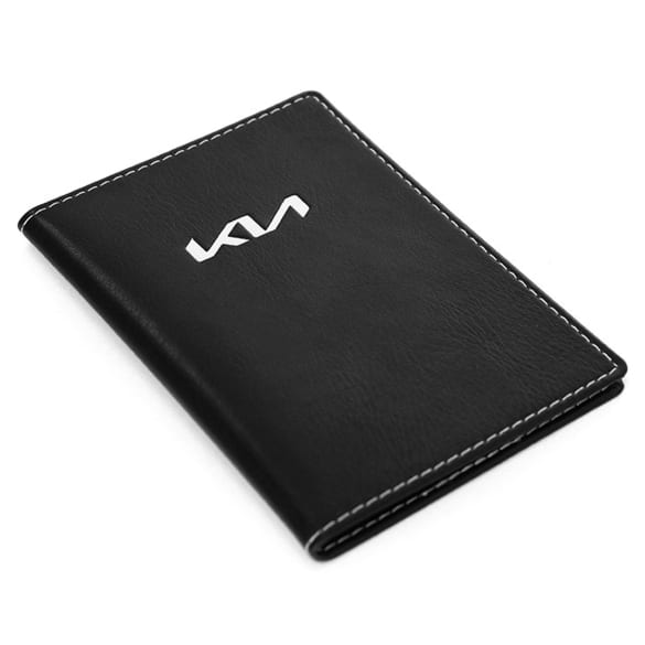 Car licence wallet cover textile leather Genuine KIA