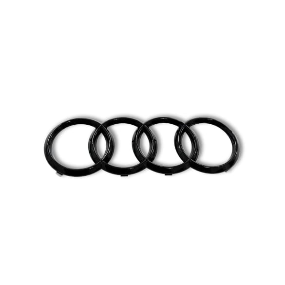 Audi rings emblem black Audi A4 B9 tailgate genuine Audi