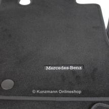 | schwarz Mercedes-Benz C-Klasse Velours-Fußmatten 9J74 A2056800404 Original