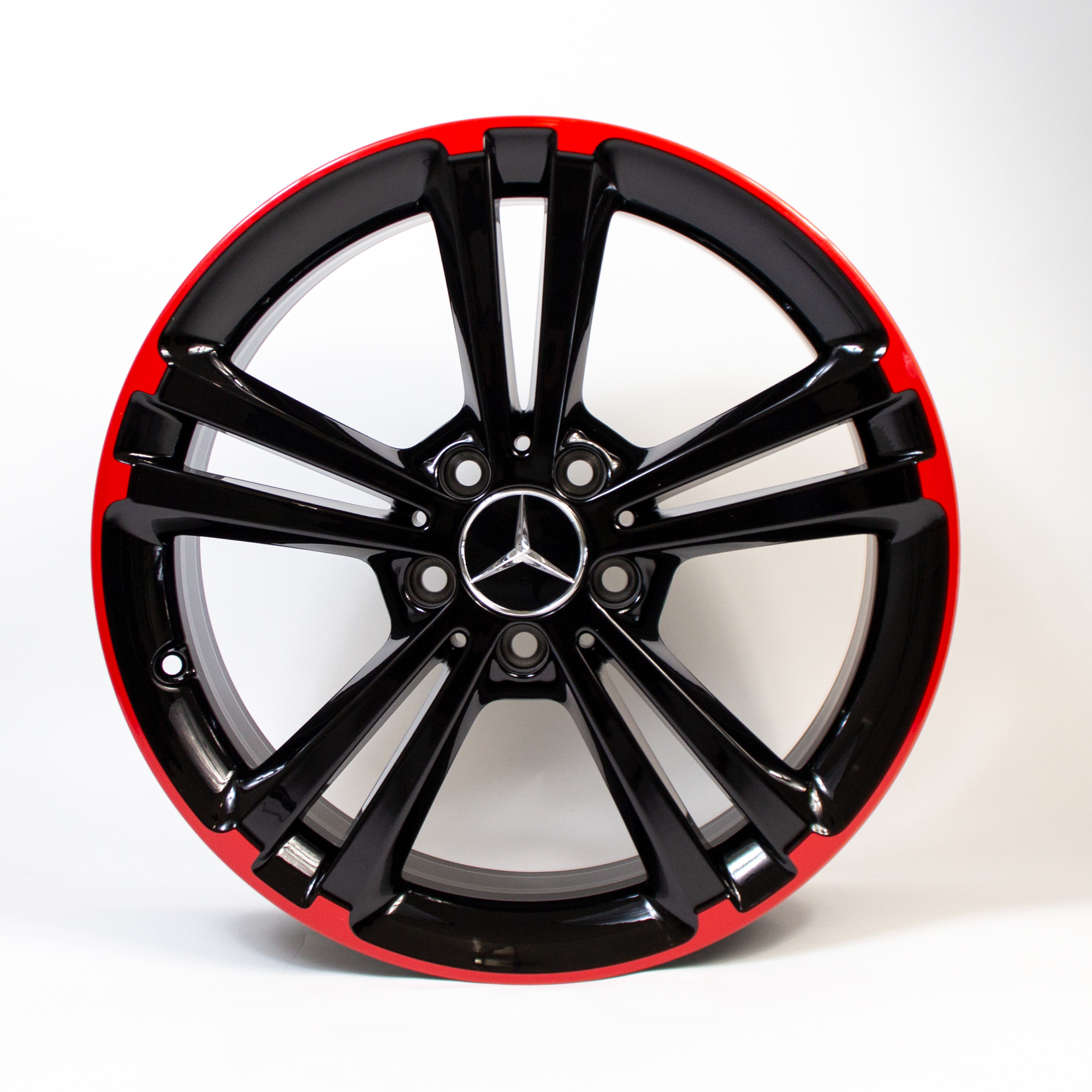 18 INCH Rims Set A-Class W177 5-Double Spokes Red Original Mercedes ...