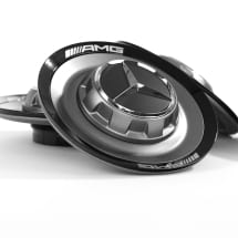 AMG Nabendeckel Zentralverschlussdesign himalaya grau matt Original Mercedes-Benz | A0004005700 7258-B