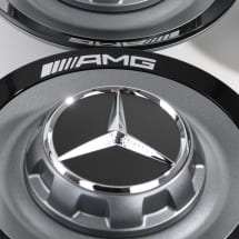 AMG Nabendeckel Zentralverschlussdesign himalaya grau matt Original Mercedes-Benz | A0004005700 7258-B