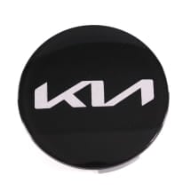 Nabendeckel Satz Schwarz glänzend 49mm neues Logo Original KIA | 66400ADE91BLB-Set