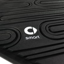 Gummimatten Fußmatten smart #3 THREE Schwarz Original smart | QAP6608036125