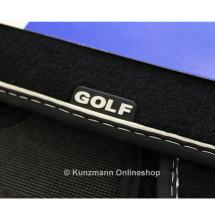 kfz-premiumteile24 KFZ-Ersatzteile und Fußmatten Shop, Fussmatten passend  für VW Golf 7 VII Velours Premium Qualität Autoteppich Leder Einfassung  4-teilig schwarz/rot