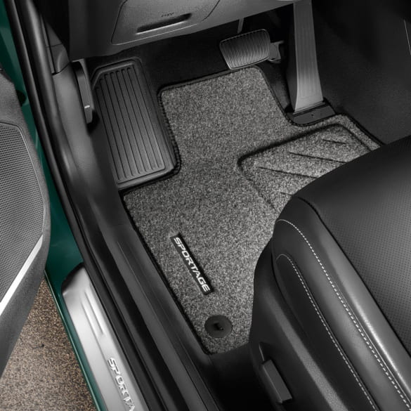 Needle felt floor mats KIA Sportage Plug-In-Hybrid NQ5 black 4-piece set Genuine KIA