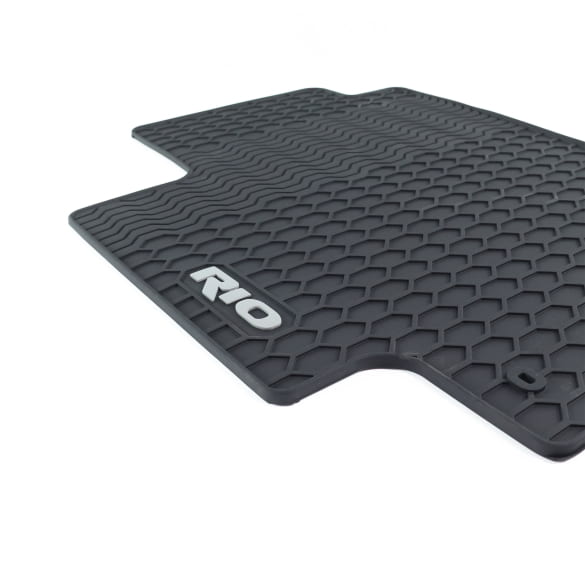 Rubber floor mats KIA Rio YB black 4piece set Genuine KIA H8131ADE00GR