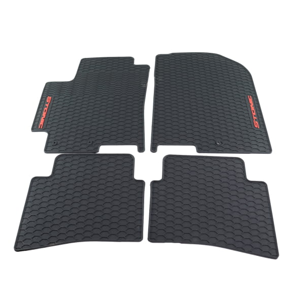 Rubber floor mats KIA Stonic YB black 4-piece set Genuine KIA ...