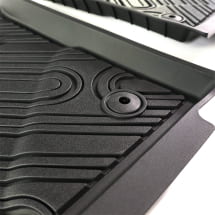 Rubber floor mats smart #3 THREE black Genuine smart | QAP6608036125