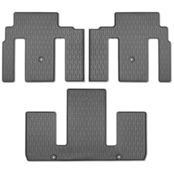 Rubber floor mats rear KIA EV9 AE 3-piece set for 6-seater Genuine KIA | DO131ADE20R6-S