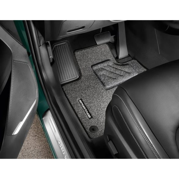 Rubber floor mats KIA Sportage NQ5 black 4-piece set Genuine KIA | CJ131ADE00PHGL