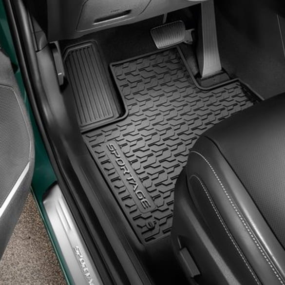 Rubber floor mats KIA Sportage Plug-In Hybrid NQ5 black 4-piece set Genuine KIA