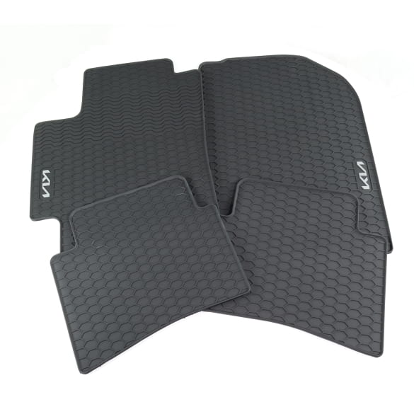 Rubber floor mats KIA Stonic YB black 4-piece set Genuine KIA