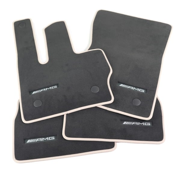 AMG velours floor mats G-Class W465 grey 4-piece set genuine Mercedes-Benz 