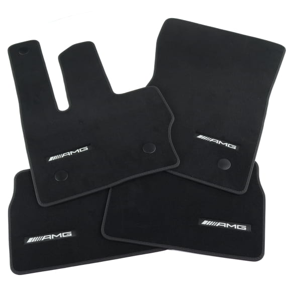 AMG velours floor mats G-Class W465 black 4-piece set genuine Mercedes-Benz 