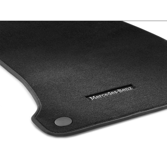 Velour floor mats E-Class S214 black 4-piece Genuine Mercedes-AMG ...