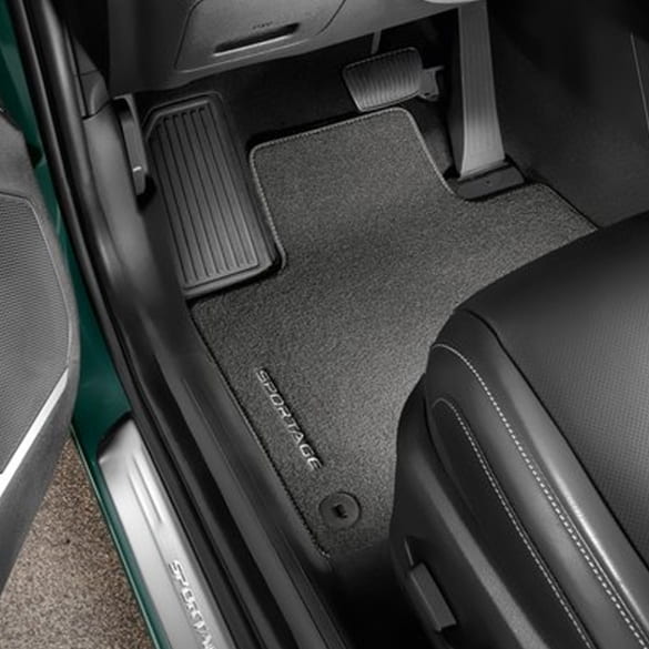Velours floor mats KIA Sportage NQ5 Plug-In Hybrid black 4-piece set Genuine KIA